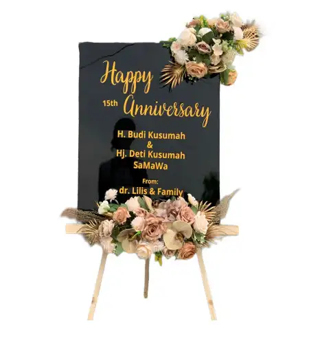 Papan Bunga Akrilik Logandeng